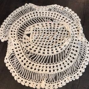 Fun summery off white shawl